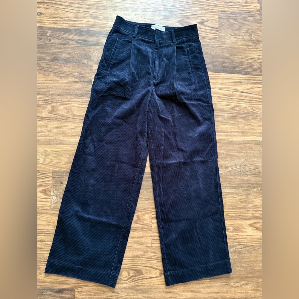 Everlane Navy Wide-Leg Pants